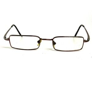 Ray-Ban RB6071 2517 Burgundy Rectangular Metal Eyeglass Frames 47-19-135 Italy
